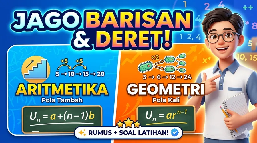 Rumus Barisan Deret Geometri Aritmetika Dari Nol Sampai Jago