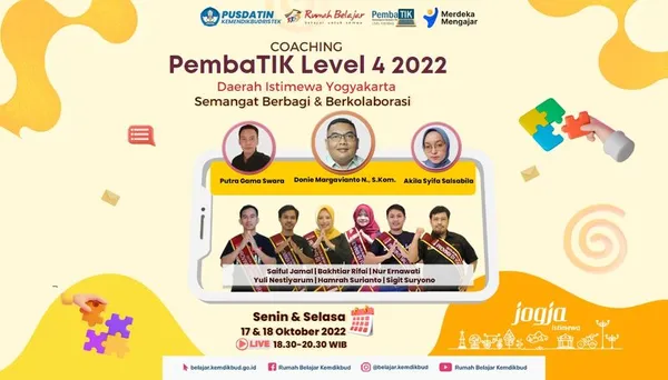 Berbagi, Kolaborasi, dan Publikasi - Coaching Hari Pertama PembaTIK Level 4 2022 Yogyakarta