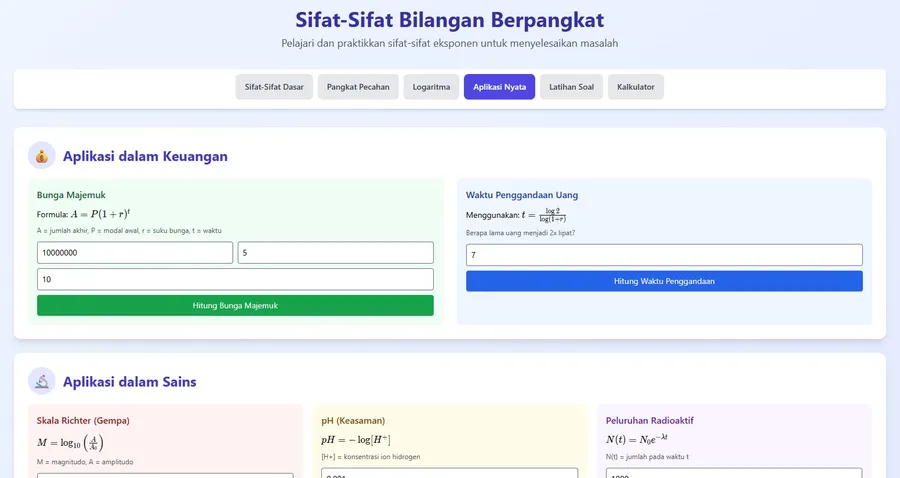 Penerapan Bilangan Berpangkat dalam Kehidupan Sehari-Hari