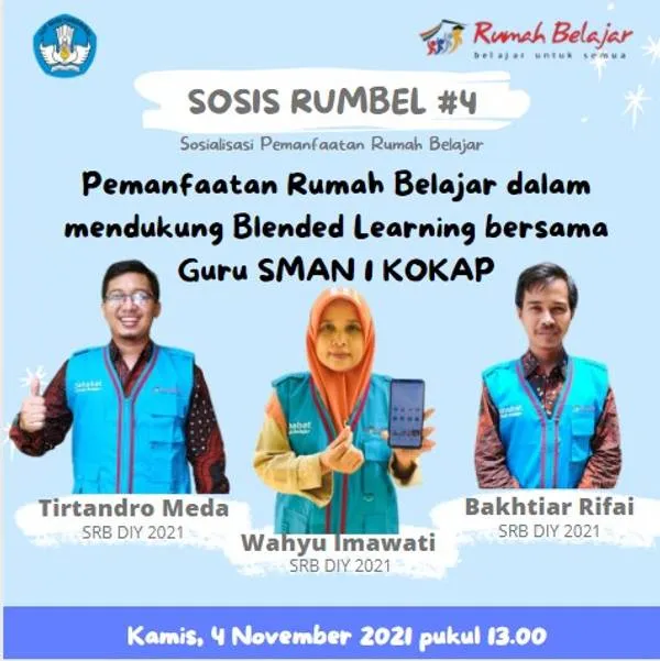 SOSIS RUMBEL 4, Berbagi dengan Guru SMAN 1 Kokap, Kulon Progo