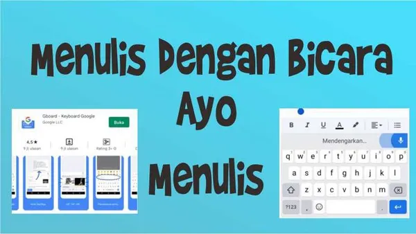 Menulis Dengan Bicara atau Suara di HP