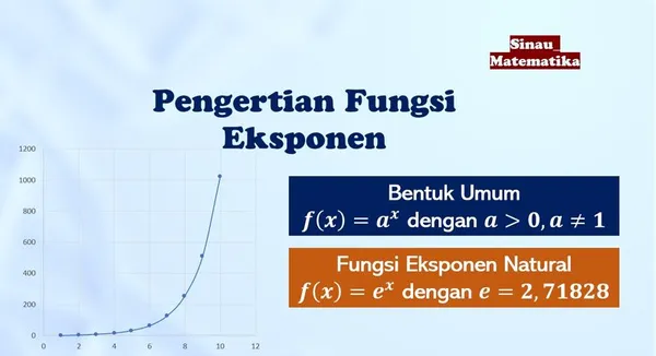 Pengertian Fungsi Eksponen