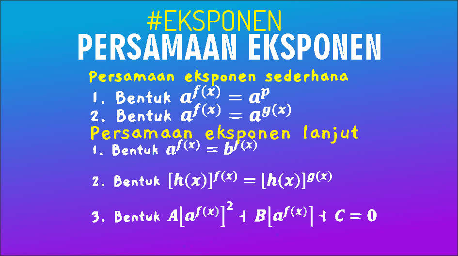Persamaan Eksponen Sederhana