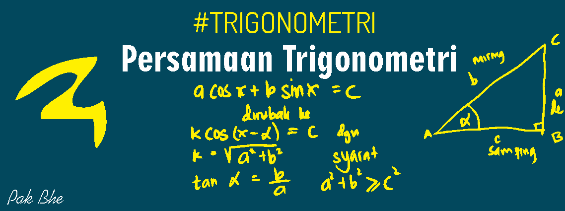 Persamaan Trigonometri Bentuk Acos x + Bsin x = C