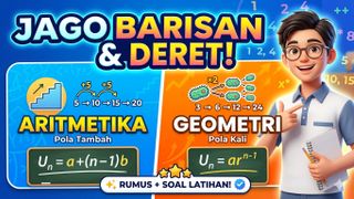 Rumus Barisan Deret Geometri Aritmetika Dari Nol Sampai Jago