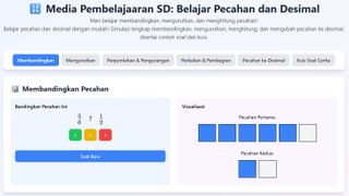Media Pembelajaran SD: Belajar Pecahan Dan Desimal
