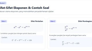 Sifat-Sifat Eksponen Dan Contoh Soal Kelas 10
