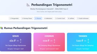 Perbandingan Trigonometri Segitiga Siku-Siku (Sudut Lancip)