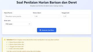 Soal Penilaian Barisan Deret Aritmetika Geometri