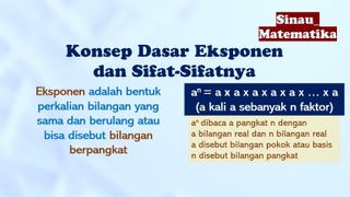 Konsep Dasar Eksponen Dan Sifat-Sifatnya
