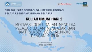 Catatan Kuliah Umum Pembatik Level 4 Tahun 2021 Hari 2
