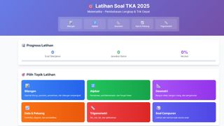 Media Pembelajaran Latihan Soal TKA Matematika SMA/SMK 2025