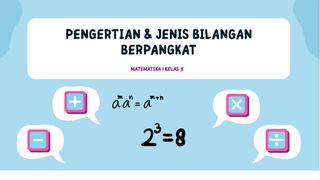 Pengertian & Jenis Bilangan Berpangkat | Matematika Kelas X SMK