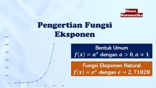 Pengertian Fungsi Eksponen