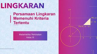 Persamaan Lingkaran Memenuhi Kriteria Tertentu