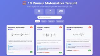 10 Rumus Matematika Tersulit Yang Mengubah Ilmu Pengetahuan