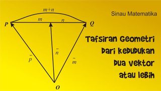 Tafsiran Geometri Dari Kedudukan Dua Vektor Atau Lebih