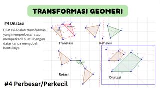 Rumus Dan Contoh Dilatasi Dalam Transformasi Geometri | SMA Kelas XI
